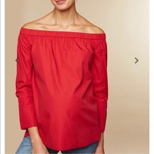 NWT Off Shoulder Motherhood Maternity Top